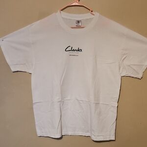 Clarks White Short Sleeve Logo Tee
